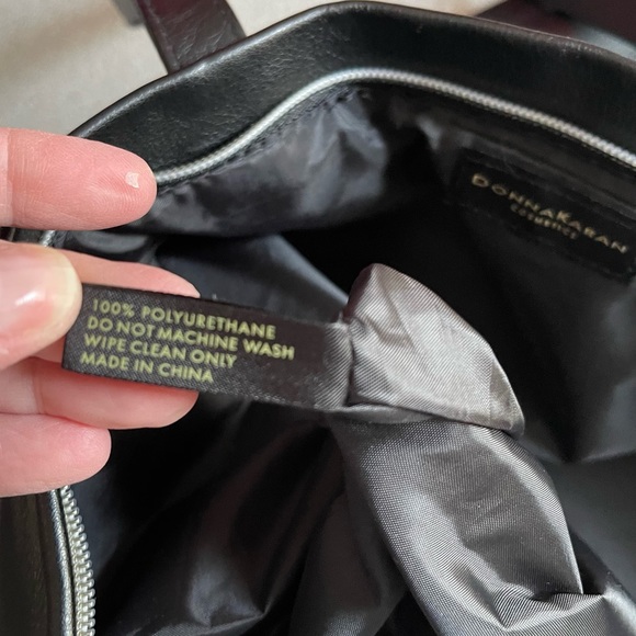Donna Karan Cosmetics Black Zippered Tote Bag - Picture 9 of 14